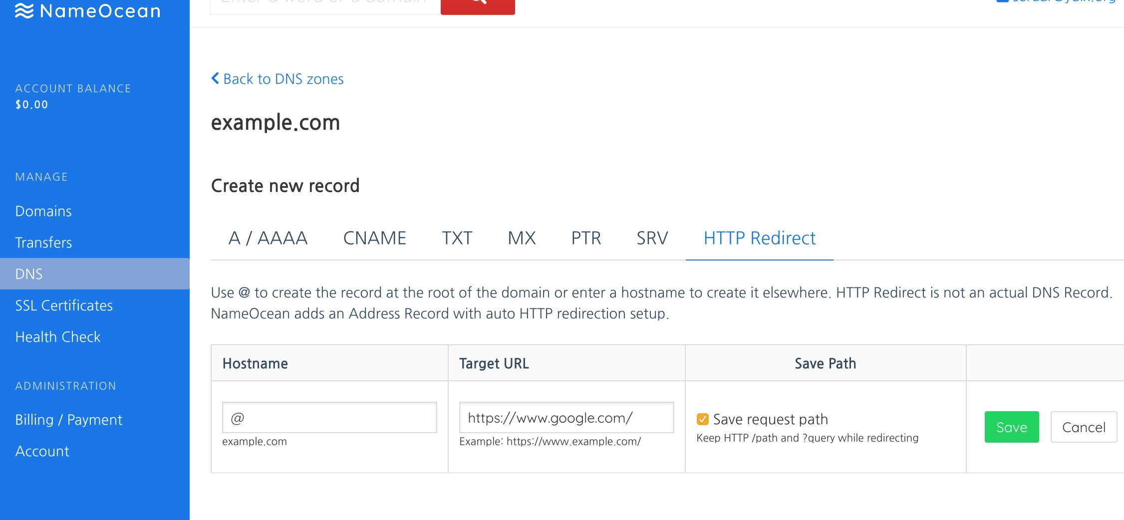 Domain Forwarding